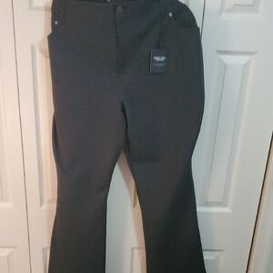 Simply Vera Vera Wang Blacj With Gray Boot Cut Pants